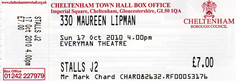 MAUREEN LIPMAN Ticket